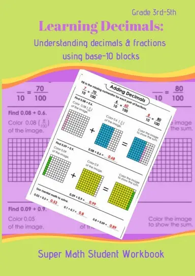 Understanding Decimals & Fractions With Base - 10 Blocks 1