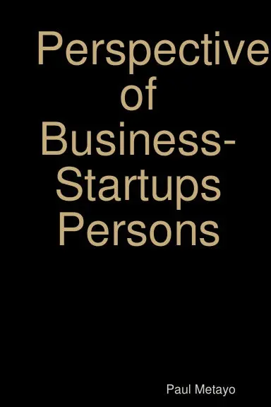Perspective Of Business-Startups Persons 1