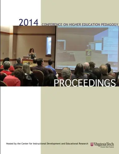 2014 Conference On Higher Education Pedagogy Proceedings 1