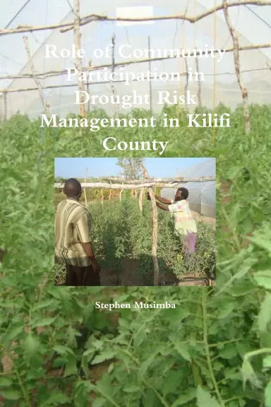 Role Of Community Participation In Drought Risk Management 1
