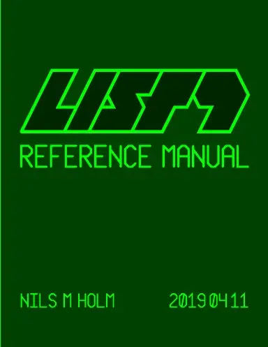 Lisp9 Reference Manual 1
