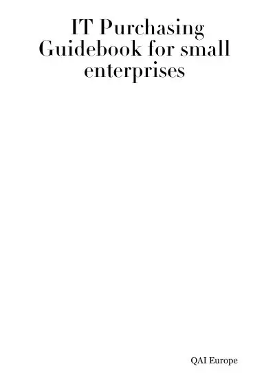 It Purchasing Guidebook For Small Enterprises 1