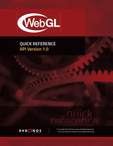 Webgl 1.0 Quick Reference 1
