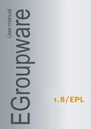 Manual Egroupware 1.8 1