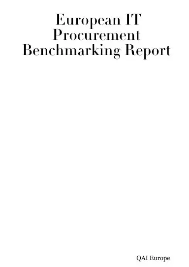 European It Procurement Benchmarking Report 1
