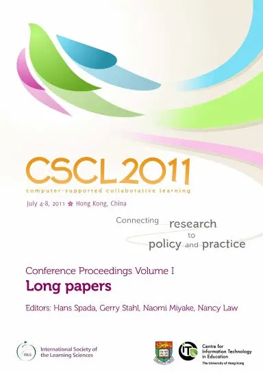The Computer Supported Collaborative Learning (Cscl) Conference 2011, Volume 1 1