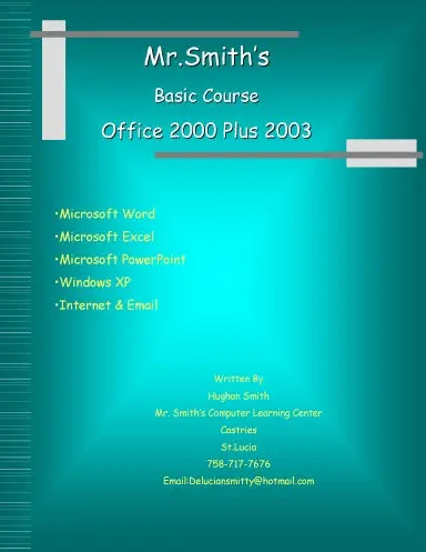 Mr. Smith's Basic Course 1