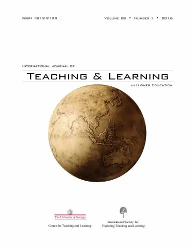 2016 ¥ 28(1) ¥ International Journal Of Teaching And Learning In Higher Education 1