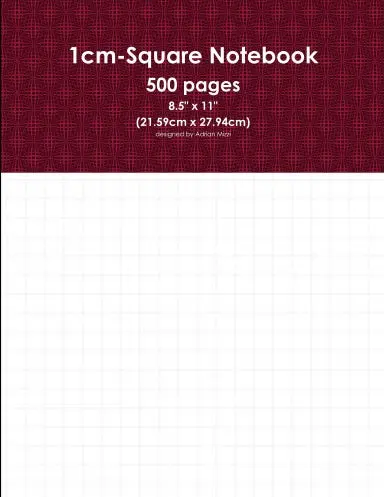 500 Page 1Cm Square Notebook 1