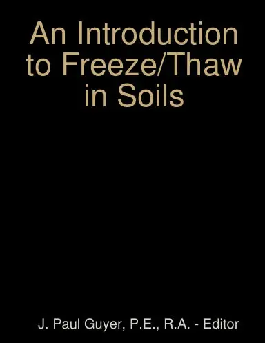 An Introduction To Freeze/Thaw In Soils: One Dimensional Linear Heat Flow 1