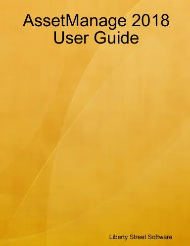 Assetmanage 2018 User Guide 1