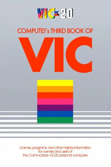 Compute!'S Third Book Of Vic 1