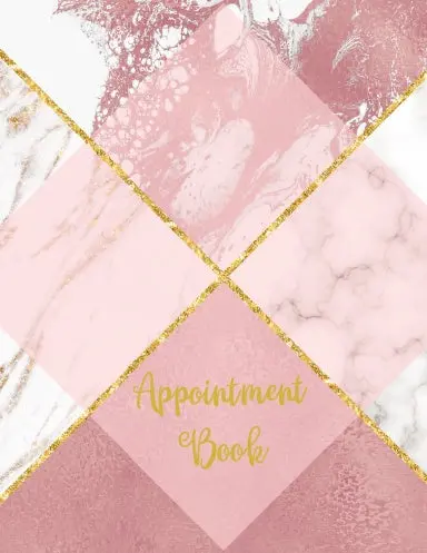 Rose Gold Marble Appointment Book 1