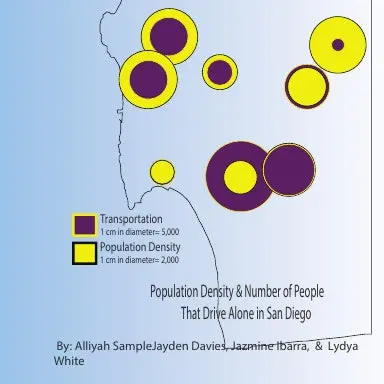 Population Density And The Number Of People That Drive Alone In San Diego 1