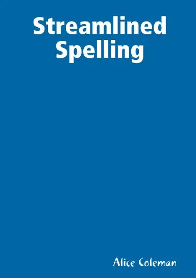 Streamlined Spelling 1