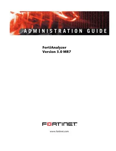 Fortianalyzer Administration Guide 1