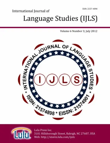 International Journal Of Language Studies (Ijls) Ð Volume 6(3) 1