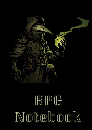 Rpg Notebook - Mixed Paper: Hexagon, Dot Graph, Dot Paper, Pitman: For Role Playing Gamers: Notes, Tracking, Mapping, Terrain Plans: Plague Doctor From Darkest Dungeons (8.5Ó X 11Ó - A4 Size, 150 Pages) 1