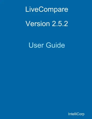 Livecompare 2.5.2 User Guide 1
