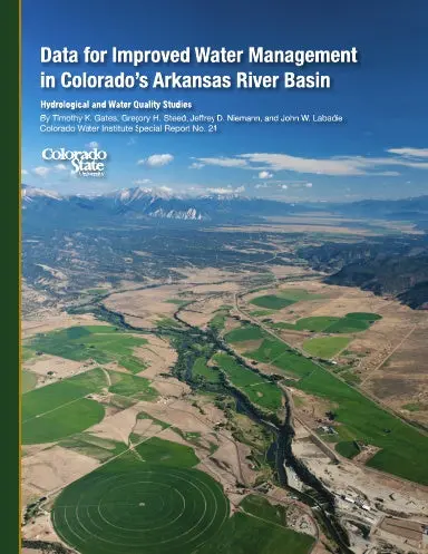 Data For Improved Water Management In Coloradoõs Arkansas River Basin 1
