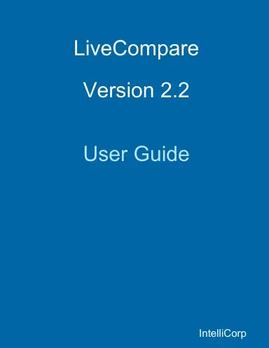 Livecompare 2.2 User Guide 1