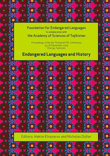Fel Xiii: Endangered Languages And History 1