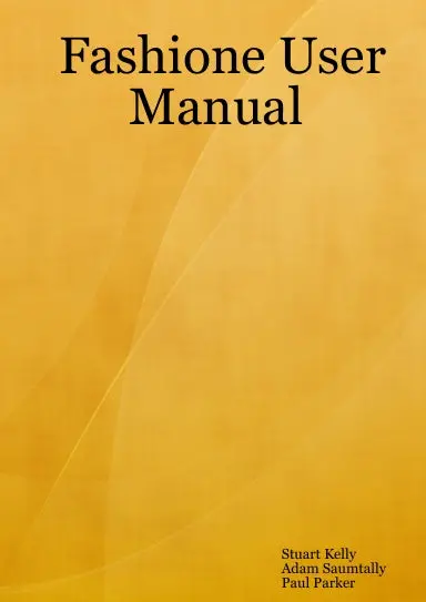 Fashione User Manual 1