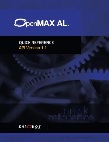 Openmax Al 1.1 Quick Reference 1