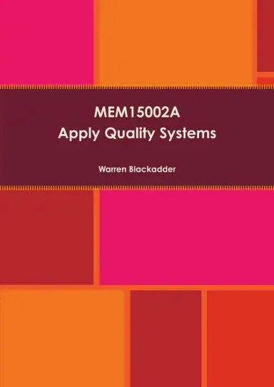Mem15002a Apply Quality Systems 1