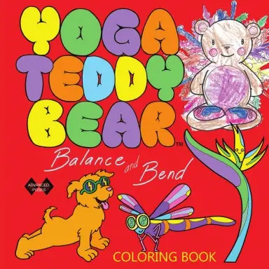 Yoga Teddy Bear Balance & Bend Coloring Book 1