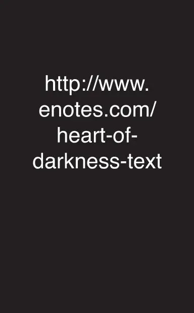 Heart Of Darkness: Enotes 1