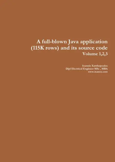 A Full-Blown Java Application (115K Rows) And Its Source Code - Volume 1,2,3 1