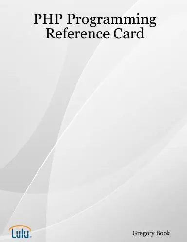 Php Programming Reference Card 1