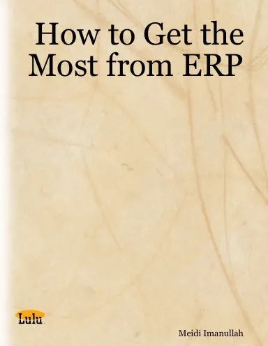 How To Get The Most From Erp 1