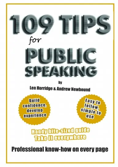 109 Tips For Public Speaking 1