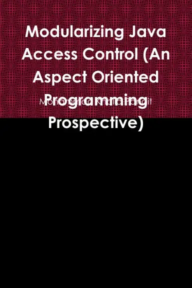 Modularizing Java Access Control (An Aspect Oriented Programming Prospective) 1