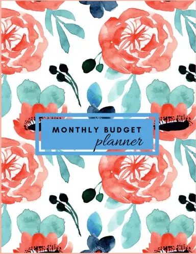 Monthly Budget Planner - Orange Floral 1