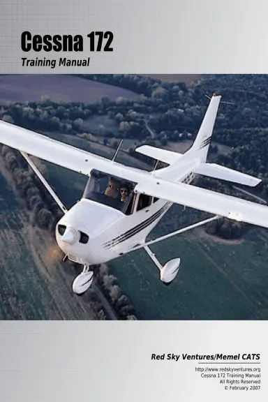 Cessna 172 Training Manual Coil Bound Pocket 1