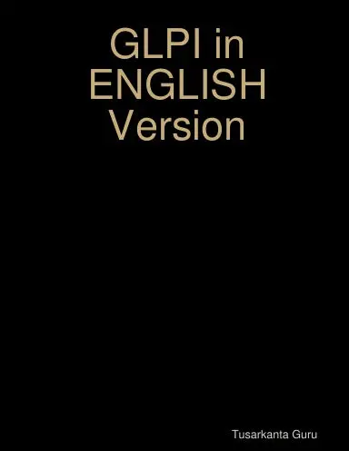 English Glpi  Version 0.83.7 1