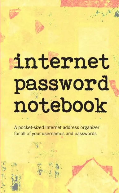 Internet Password Notebook 1