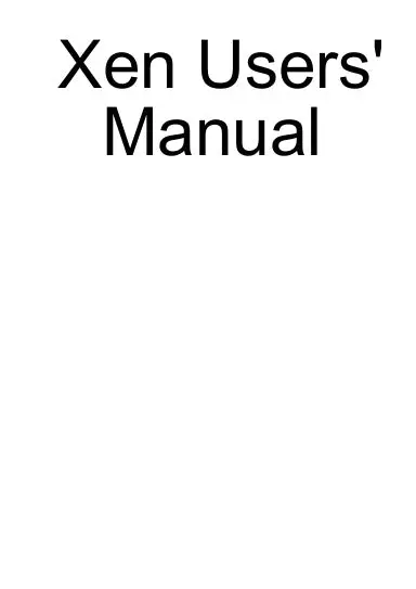 Xen Users' Manual 1