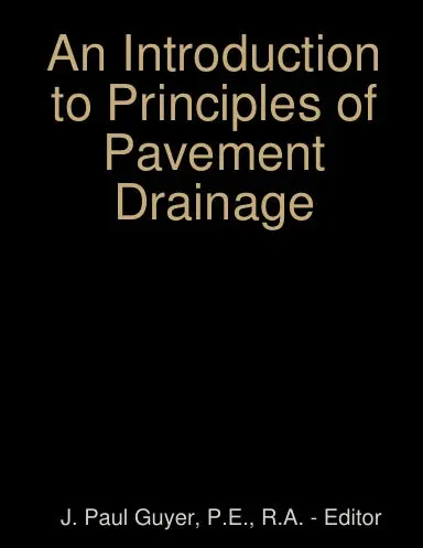 An Introduction To Principles Of Pavement Drainage 1