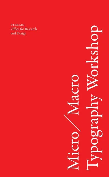 Micro/Macro Typography Workshop 1