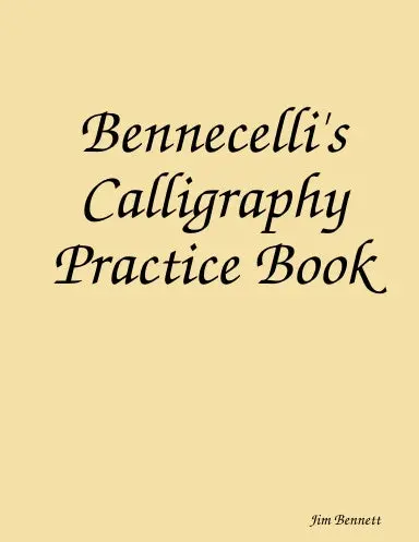 Calligraphy Practice Book 1