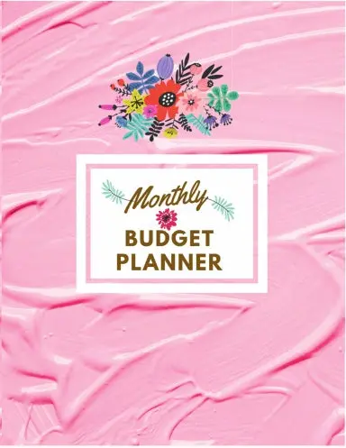 Monthly Budget Planner - Lively Floral In Pink Painted. 1