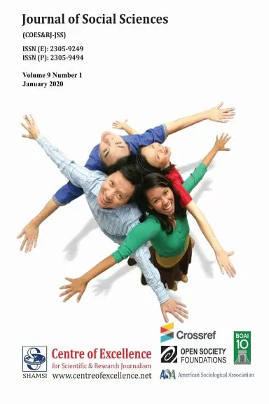 Journal Of Social Sciences (Coes&Rj-Jss) Vol.9 No.1 1