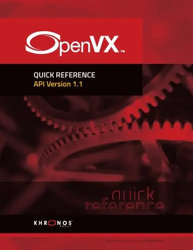 Openvx 1.1 Reference Guide 1