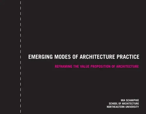 Emerging Modes Of Architecture Practice 1