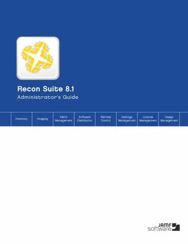 Recon Suite Administrator's Guide, Version 8.1 1