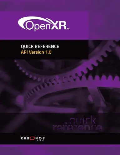 Openxr 1.0 Reference Guide 1